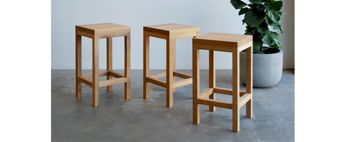 Raw Edge Furniture Block Stool